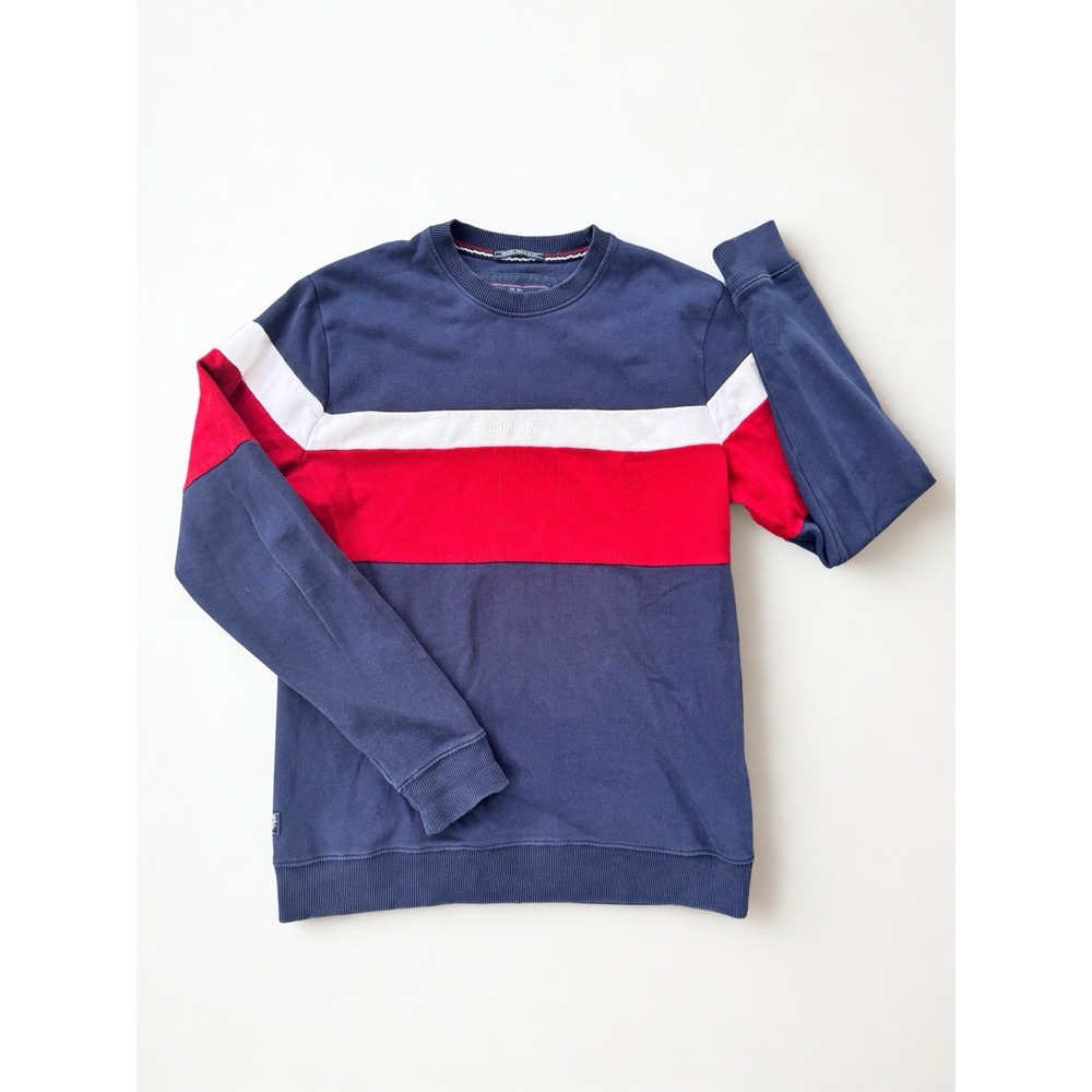 Vintage Y2K Drift‎ King Colorblock Mens Sweater Crewneck Long Sleeve Pullover M